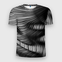 Футболка спортивная мужская Оптические волны, цвет: 3D-принт