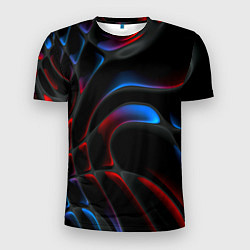 Футболка спортивная мужская Neon colors drops of liquid, цвет: 3D-принт