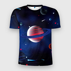Мужская спорт-футболка Космос, звёзды