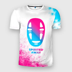 Футболка спортивная мужская Spirited Away neon gradient style, цвет: 3D-принт