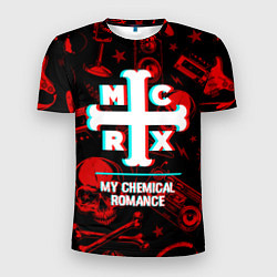 Мужская спорт-футболка My Chemical Romance rock glitch
