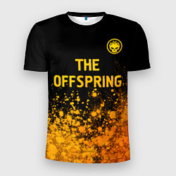 Мужская спорт-футболка The Offspring - gold gradient: символ сверху