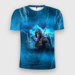Мужская спорт-футболка Stalker sky art blue