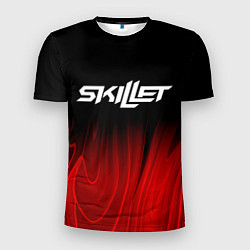 Мужская спорт-футболка Skillet red plasma