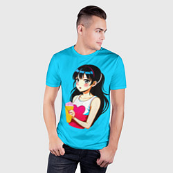 Футболка спортивная мужская Девушка с мороженым, цвет: 3D-принт — фото 2