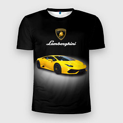 Мужская спорт-футболка Спорткар Lamborghini Aventador