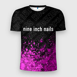 Мужская спорт-футболка Nine Inch Nails rock legends: символ сверху