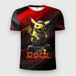 Мужская спорт-футболка Pikachu Rock style