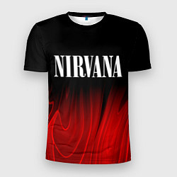 Мужская спорт-футболка Nirvana red plasma