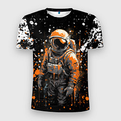 Мужская спорт-футболка Астронавт в красках