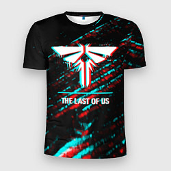 Мужская спорт-футболка The Last Of Us в стиле glitch и баги графики на те