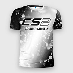 Мужская спорт-футболка Counter Strike 2 glitch на светлом фоне