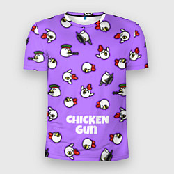 Мужская спорт-футболка Chicken Gun - паттерн