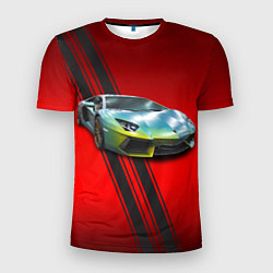Мужская спорт-футболка Итальянский суперкар Lamborghini Reventon