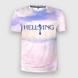 Мужская спорт-футболка Hellsing sky clouds