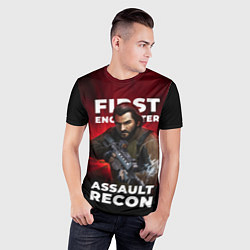 Футболка спортивная мужская First encounter assault recorn, цвет: 3D-принт — фото 2