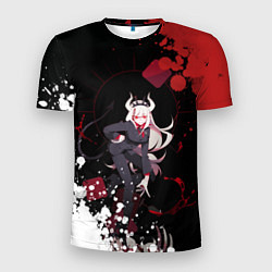 Мужская спорт-футболка Helltaker Lucifer арт краска
