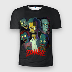 Мужская спорт-футболка Simpsons zombie