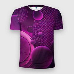 Футболка спортивная мужская Фиолетовые шары, цвет: 3D-принт