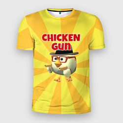 Мужская спорт-футболка Chicken Gun с пистолетами