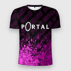 Мужская спорт-футболка Portal pro gaming: символ сверху
