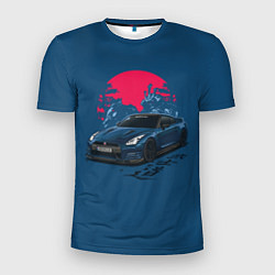 Мужская спорт-футболка Nissan GTR Godzilla
