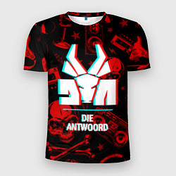Мужская спорт-футболка Die Antwoord rock glitch
