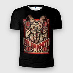 Футболка спортивная мужская Slipknot - Бафомет, цвет: 3D-принт
