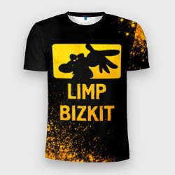 Футболка спортивная мужская Limp Bizkit - gold gradient, цвет: 3D-принт