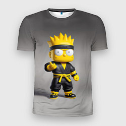 Мужская спорт-футболка Bart Simpson - ninja - Japan