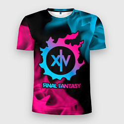 Мужская спорт-футболка Final Fantasy - neon gradient