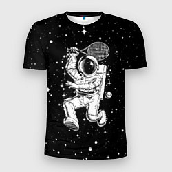 Мужская спорт-футболка Space tennis - astronaut