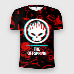 Мужская спорт-футболка The Offspring rock glitch