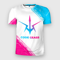 Мужская спорт-футболка Code Geass neon gradient style