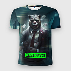 Мужская спорт-футболка Payday 3 crazy bear