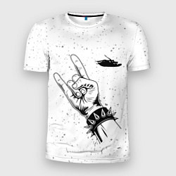 Мужская спорт-футболка Papa Roach и рок символ