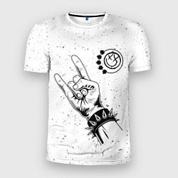 Мужская спорт-футболка Blink 182 и рок символ