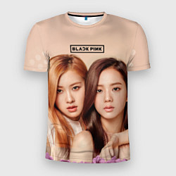 Футболка спортивная мужская Blackpink Jisoo and Rose, цвет: 3D-принт