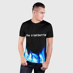 Футболка спортивная мужская The Cranberries blue fire, цвет: 3D-принт — фото 2