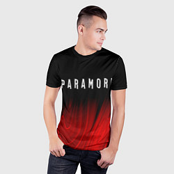 Футболка спортивная мужская Paramore red plasma, цвет: 3D-принт — фото 2