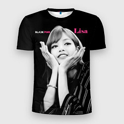 Мужская спорт-футболка Blackpink Lisa gesture of love