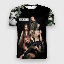 Футболка спортивная мужская Blackpink flowers, цвет: 3D-принт