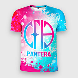 Мужская спорт-футболка Pantera neon gradient style