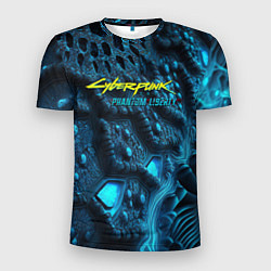 Мужская спорт-футболка Cyberpunk ice blue