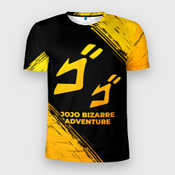 Мужская спорт-футболка JoJo Bizarre Adventure - gold gradient