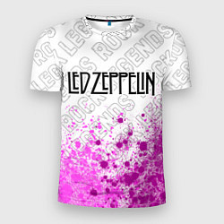 Мужская спорт-футболка Led Zeppelin rock legends: символ сверху