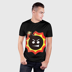 Футболка спортивная мужская Serious Sam logo, цвет: 3D-принт — фото 2