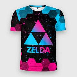 Мужская спорт-футболка Zelda - neon gradient