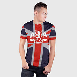 Футболка спортивная мужская Asking Alexandria британский флаг, цвет: 3D-принт — фото 2
