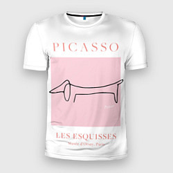 Мужская спорт-футболка Собака - Пабло Пикассо